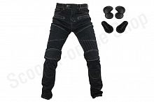 Мотоджинсы Komine RK718 TOKYO KEVLAR D-JEANS BLACK XXL