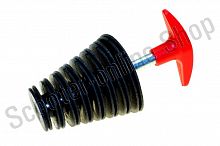 Пробка в глушитель большая SM-PARTS SM-652 черная/красная