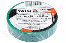 Изолента ПВХ 15ммХ20м зеленая Yato / yt81595