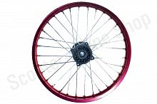 Диск передний 1.60 - 17" алюминий, красный, ось 15мм