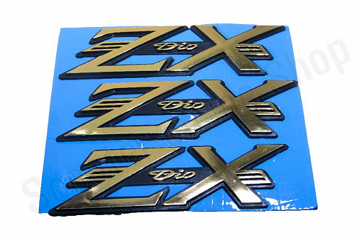 Шильда Honda ZX под металл золото 2032A golden 140х40 3шт  фото фотография изображение картинка
