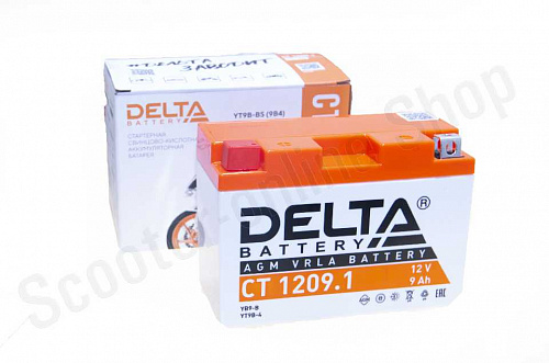 Аккумулятор CT 1209.1 Delta  YT9B-BS 151x71x107 фото фотография изображение картинка