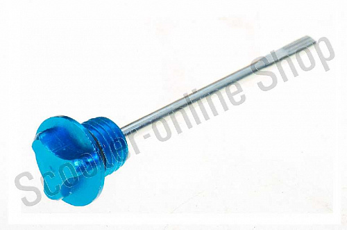 Щуп масляный алюминивая пробка стальной щуп (синий) фото фотография изображение картинка