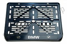 Рамка для номера мото "BMW" рельеф