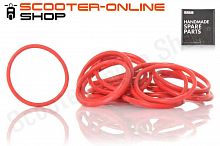 Кольцо впускного коллектора  22-25-1.9  DIO AF35, GY6 50  "SALO"  (красное) 