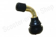 Вентиль бескамерной покрышки изогнутый