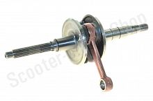 Коленвал 2Т 50cc 1E40QMB d-13 p-10 конус 17/14