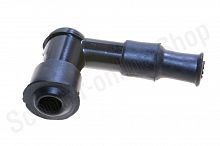 Колпак свечи  90*, Г- образный,  черный, с юбкой "MANLE"