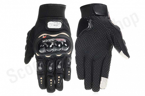 Мотоперчатки перчатки мото Перчатки Pro-Biker MCS-01TS (TOUCH SCREEN) Black, M фото фотография 