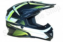 Шлем детский (кроссовый) ATAKI SC-15 Rift Hi-Vis желтый/черный матовый  YM