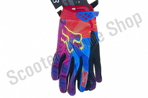 Мотоперчатки перчатки мото Перчатки FOX DIRTPAW красно-синие M фото фотография 
