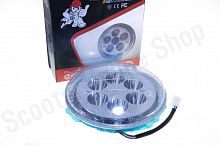 Модуль светодиодный в фару (вставка)  ZS125/150  круглый, D170, 6 диодов  со стеклом