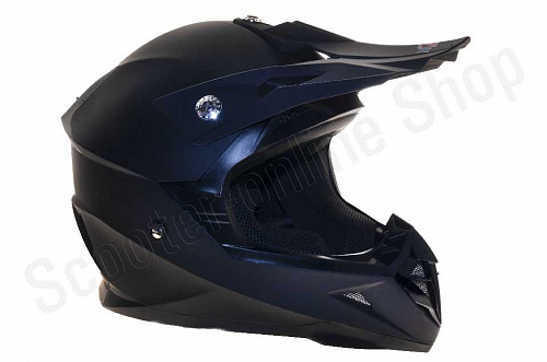 Шлем кроссовый HIZER 615 (L) #2 matt black фото фотография изображение картинка