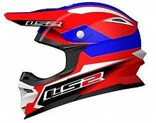 Шлем кроссовый LS2 MX456 Fiberglass красный S