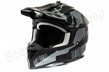 Шлем мото кроссовый GTX 633 (M) #7 BLACK/GREY