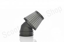 Фильтр воздушный (нулевик)  d28/35/42/48/50  косой, открытый  #2197  (серый)