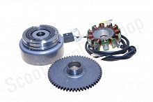 Генератор в сборе  шестерня 57T 166FMM (CB250) (12 кат.) 160W