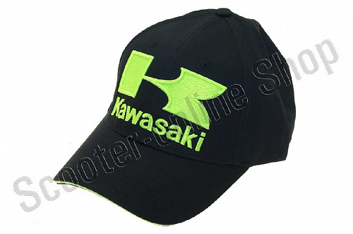 Кепка бейсболка Бейсболка   "KAWASAKI"   (черная) фото фотография 