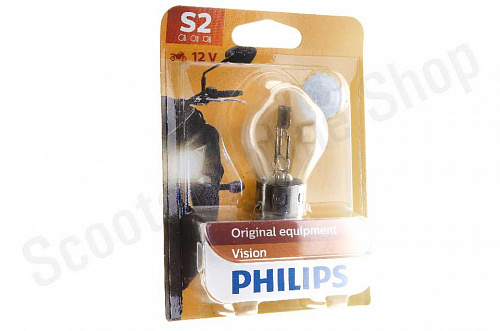 Лампа фары BA20D Philips 12728bw 12v 35/35w фото фотография изображение картинка