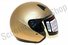 Шлем (открытый со стеклом) NT-200 Solid золотистый глянцевый    S