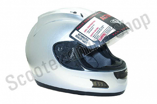 Шлем (интеграл)  HD188  Solid  серебристый глянцевый   M фото фотография 