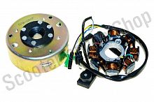 Генератор в сборе 152QMI 157QMJ   (8 катушек)