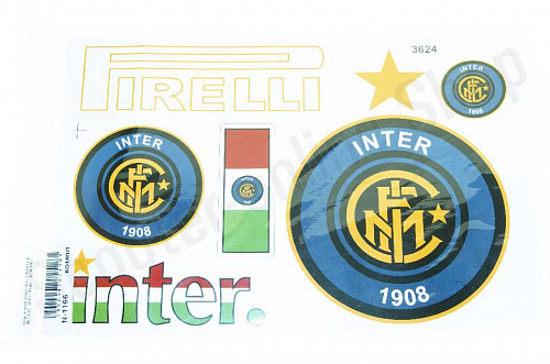 Наклейки спонсор   INTER  26х18см фото фотография изображение картинка