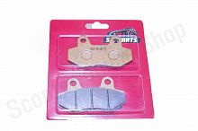 Колодки дискового тормоза питбайк двухпоршневой
суппорт RACING  SM-PARTS