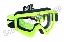 Очки для мотокросса FLY RACING FOCUS желтые Hi-Vis, прозрачные