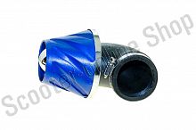 Фильтр воздушный (нулевик)   Ø28/48mm   (синий)   "KM"   (mod:KY-A-179)