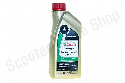 Тормозная жидкость Castrol React Performance DOT-4 фото фотография изображение картинка