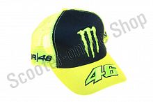 Кепка бейсболка Бейсболка   "46 VALENTINO ROSSI AND MONSTER ENERGY"   (желто-черная, сетка)