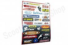 Наклейки 30х45  Бренды EX-010 #2 комплект 