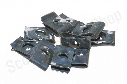 Скоба крепления пластика металл  10шт  фото фотография изображение картинка