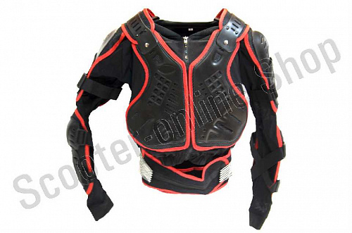 Куртка защитная черепаха Dark Knight черно-красная M MICHIRU фото фотография изображение картинка