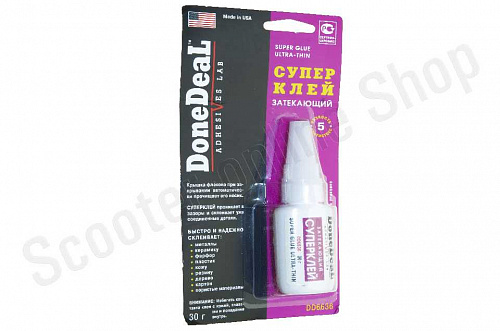 Суперклей затекающий Done Deal 30г DD6636 фото фотография изображение картинка Суперклей затекающий Done Deal 30г DD6636 фото фотография изображение картинка