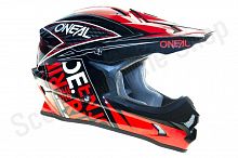 Шлем кроссовый Oneal 3-Series Black/Red L(60)
