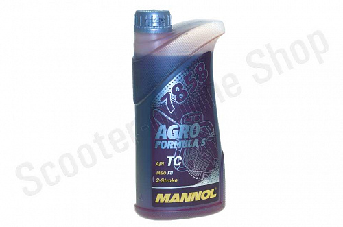 MANNOL Agro Formula S 7858 масло д/двухтакт. двиг. с/х техники синт. 1л фото фотография изображение картинка