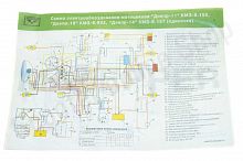 Схема электрооборудования мотоцикла "Днепр-11", "Днепр-14", "Днепр-16" (12v)
