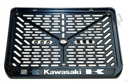 Рамка для номера квадро "KAWASAKI" фото фотография изображение картинка