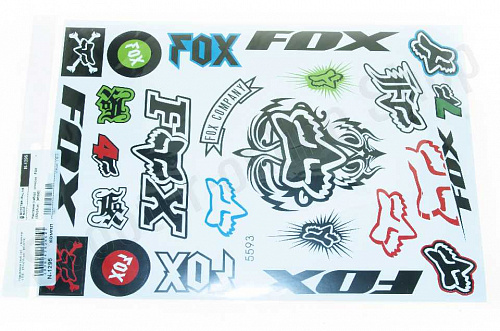 Наклейки спонсор   FOX  32х24см фото фотография изображение картинка