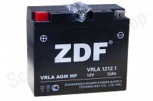 Аккумулятор  1212.1  YT12B-4  ZDF VRLA Black 150х130х70  (прямая)