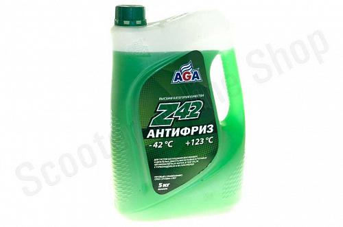 AGA049Z Антифриз зеленый готовый к применению  -42С 5л фото фотография изображение картинка