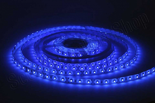 Светодиодная лента 60 LED5050, 12В, 5м, IP20, синий фото фотография изображение картинка