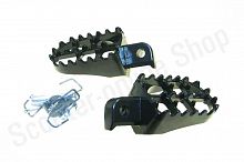 Подножки водителя питбайк  чёрные / WW0980