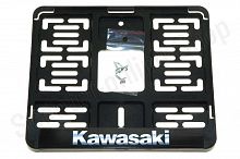 Рамка номера мото нового образца надпись "Kawasaki" 