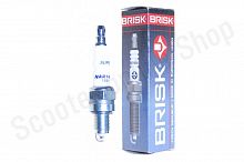 Свеча зажигания 4Т скутер мопед BRISK NAR14YCA  (аналог C7HSA) Чехия