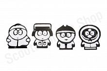 Наклейка   SOUTH PARK (20х6см)  (черная)