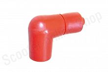 Колпак свечи  90 град силикон красный