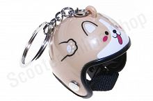 Брелок  HELMET #34 DOG коричневый
